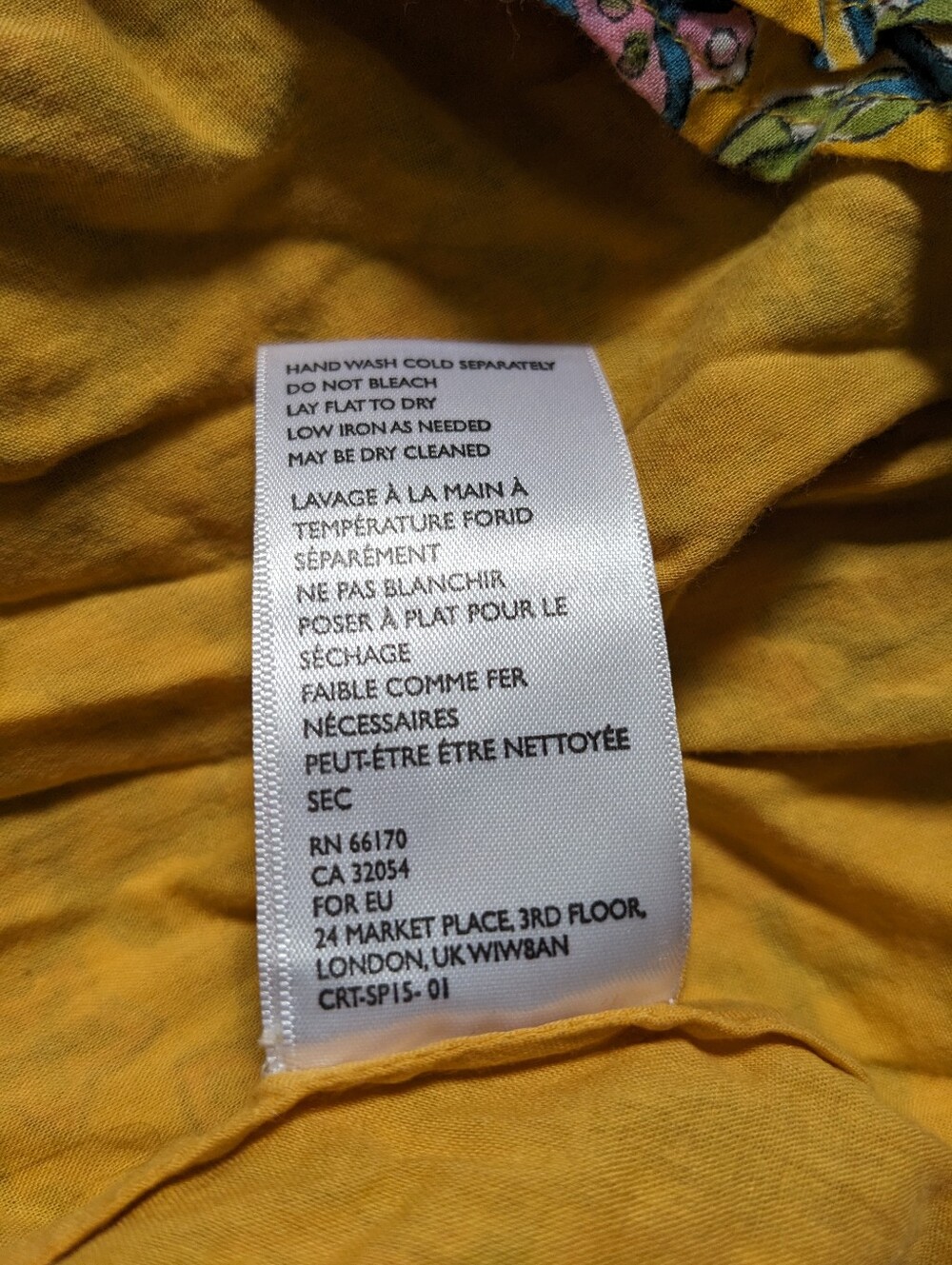 Cleobella Kate Saffron Yellow Tiered Smocked Waist Cotton Mini Skirt Small - Picture 6 of 9